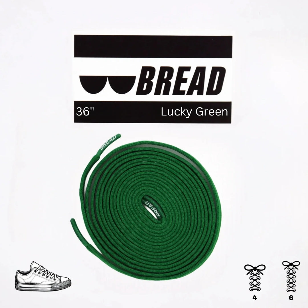Bread Elastic Shoelace - Lucky Green - 36’’