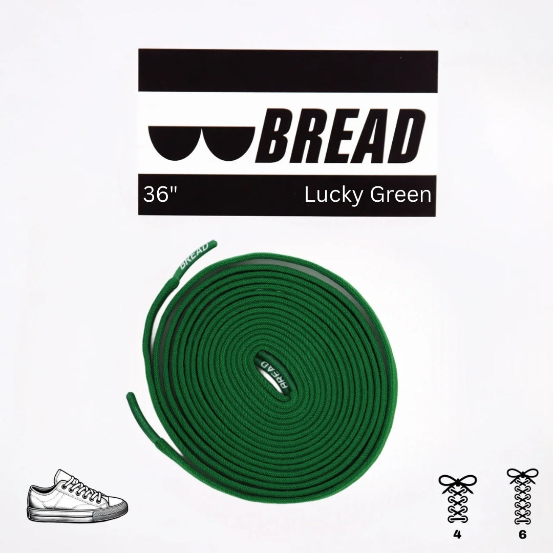 Bread Elastic Shoelace - Lucky Green - 36’’ Xtra Stretch