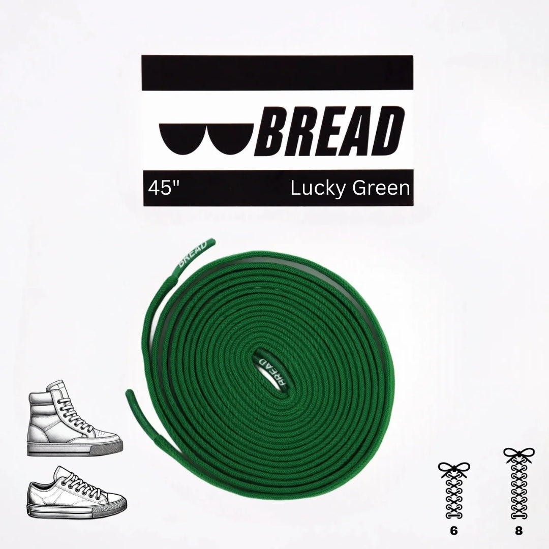 Bread Elastic Shoelace - Lucky Green - 45’’