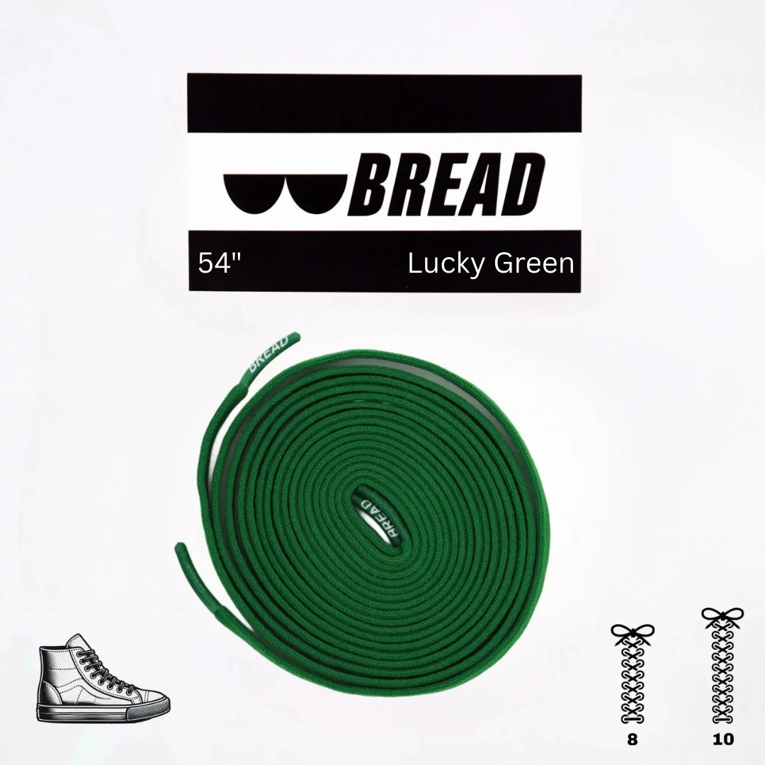 Bread Elastic Shoelace - Lucky Green - 54’’