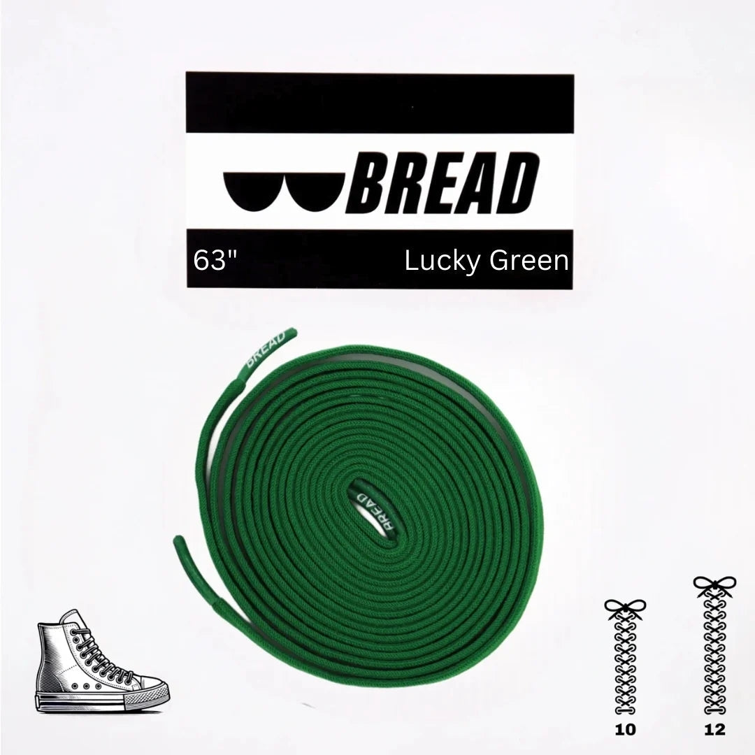 Bread Elastic Shoelace - Lucky Green - 63’’