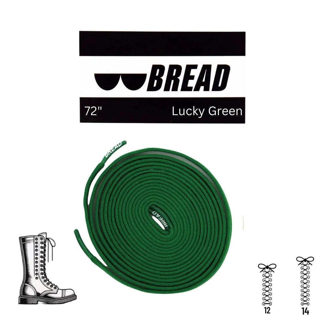 Bread Elastic Shoelace - Lucky Green - 72’’