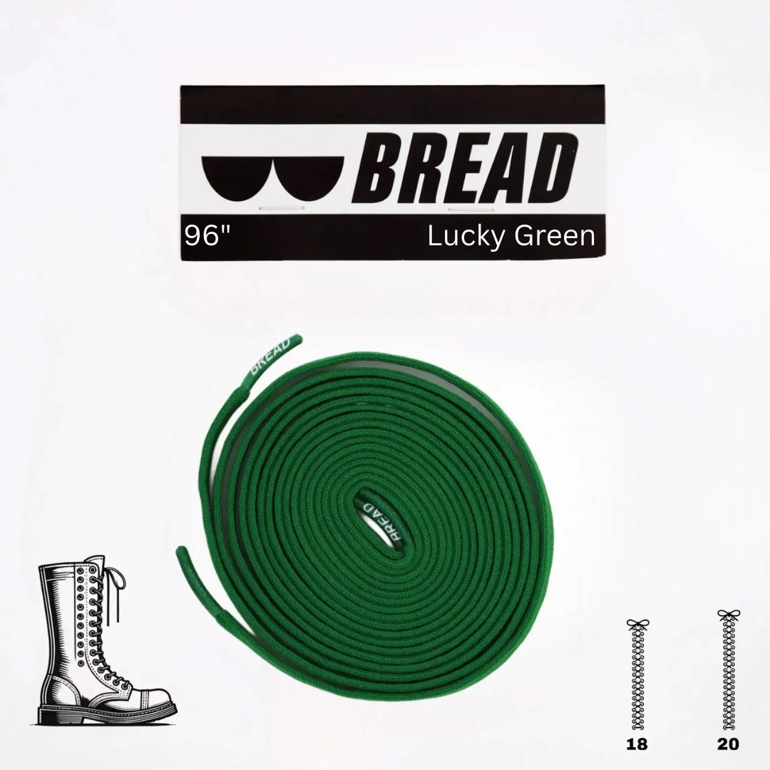 Bread Elastic Shoelace - Lucky Green - 96’’