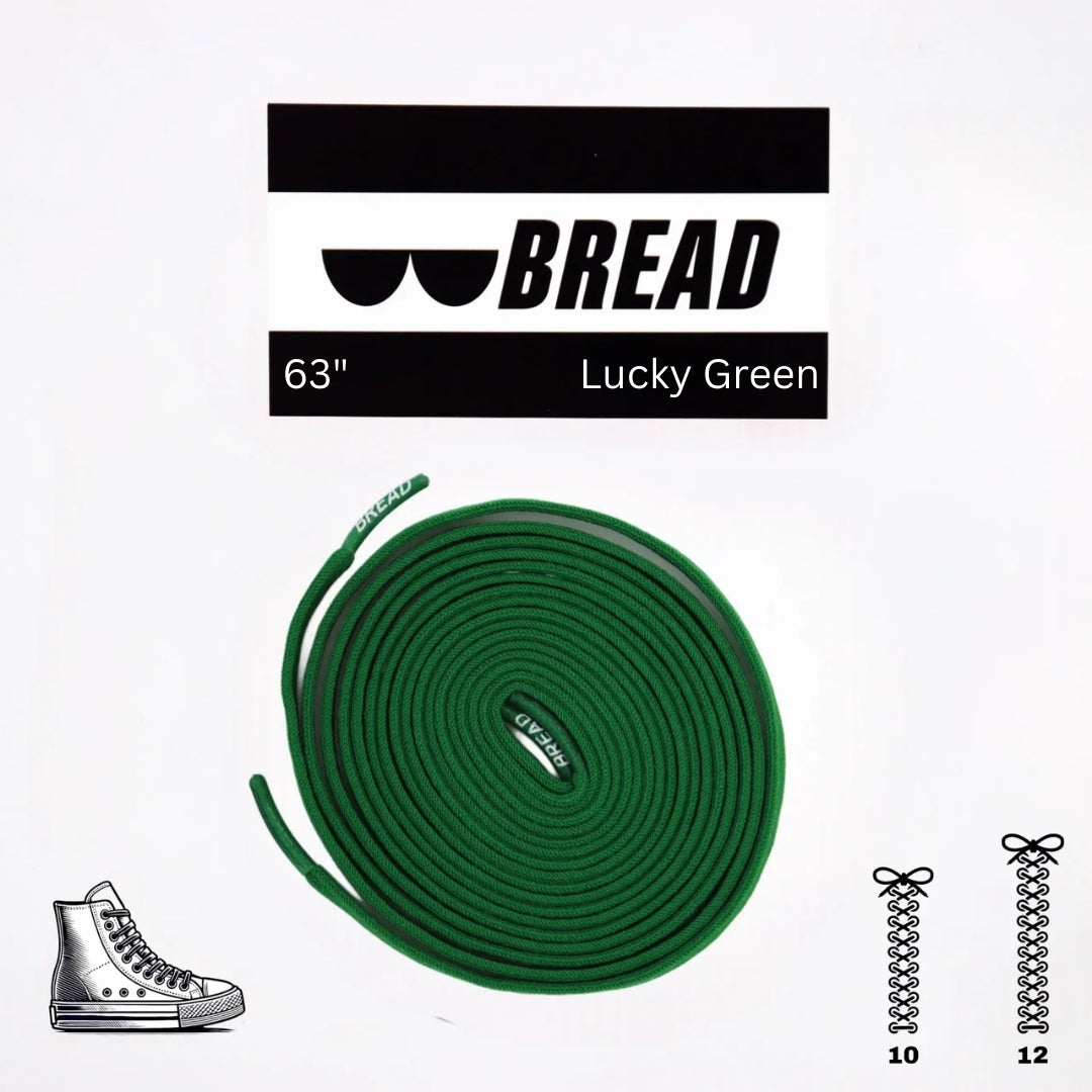 Bread Elastic Shoelace - Lucky Green