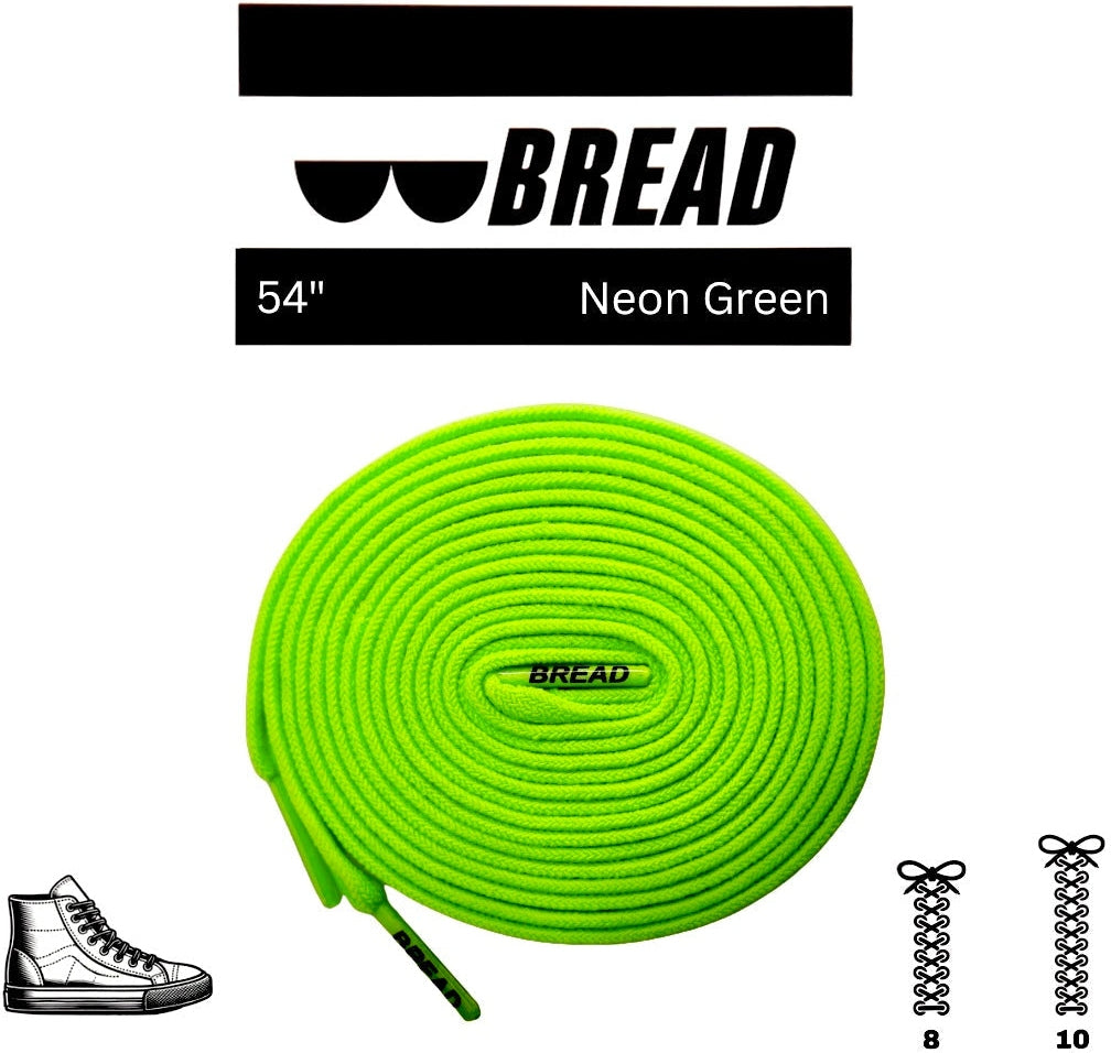 Bread Elastic Shoelace - Neon Green - 54’’