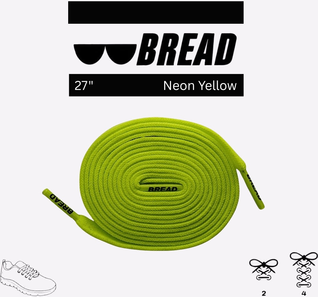 Bread Elastic Shoelace - Neon Yellow