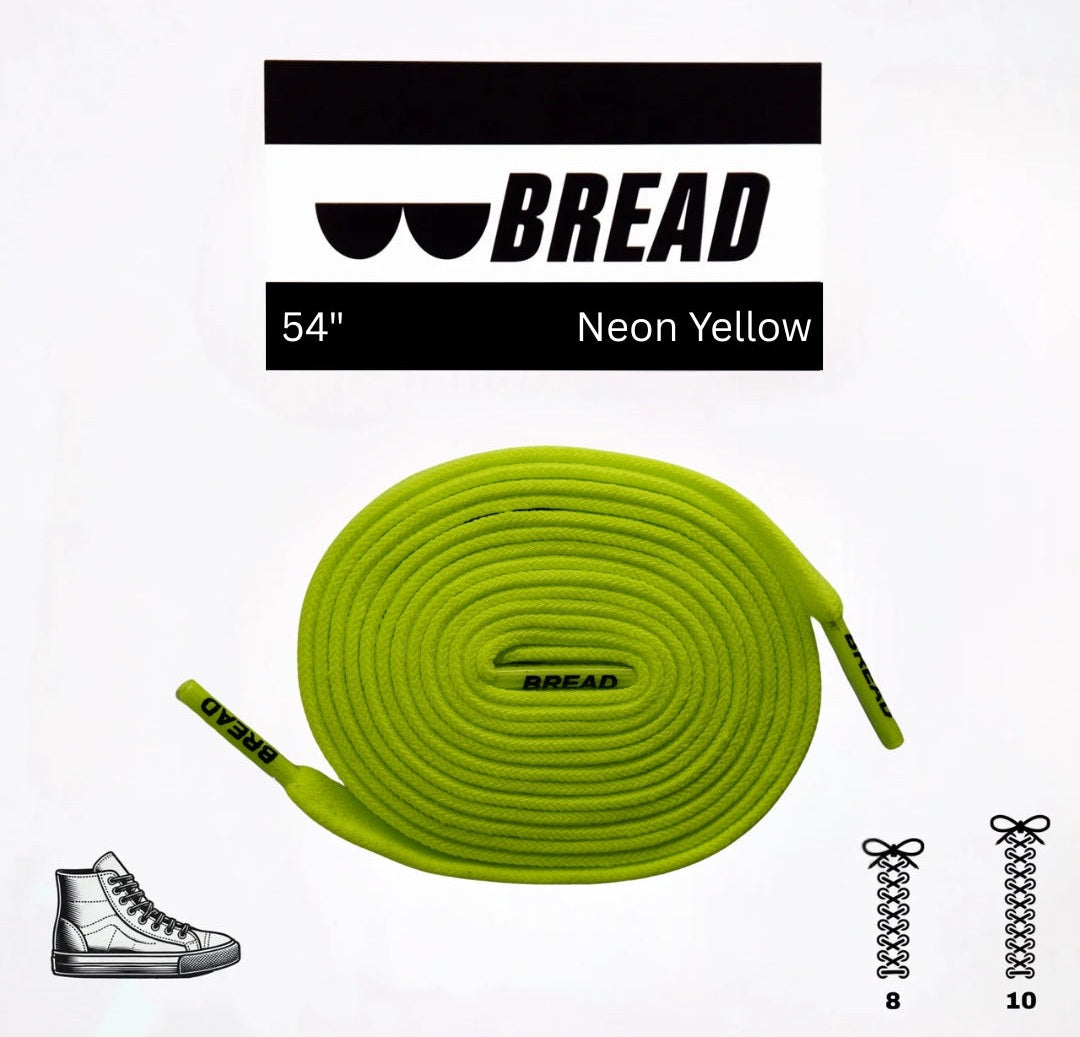 Bread Elastic Shoelace - Neon Yellow - 54’’