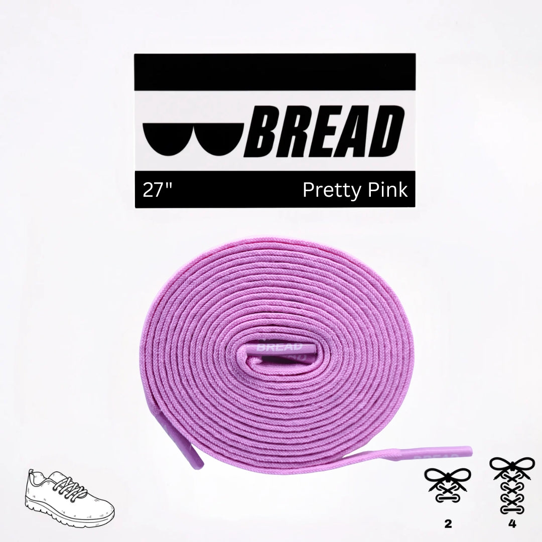 Bread Elastic Shoelace - Pretty Pink