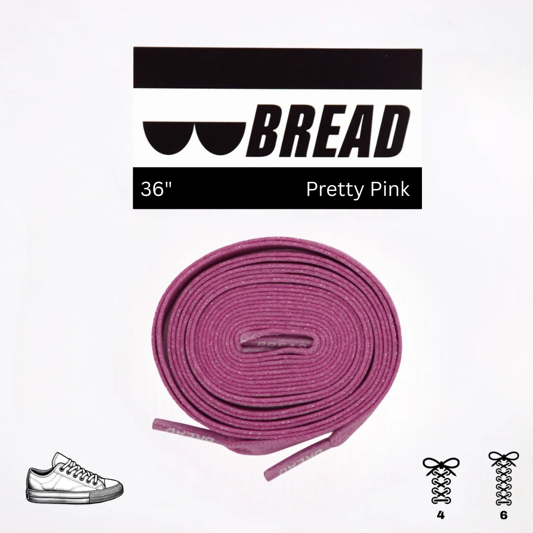 Bread Elastic Shoelace - Pretty Pink