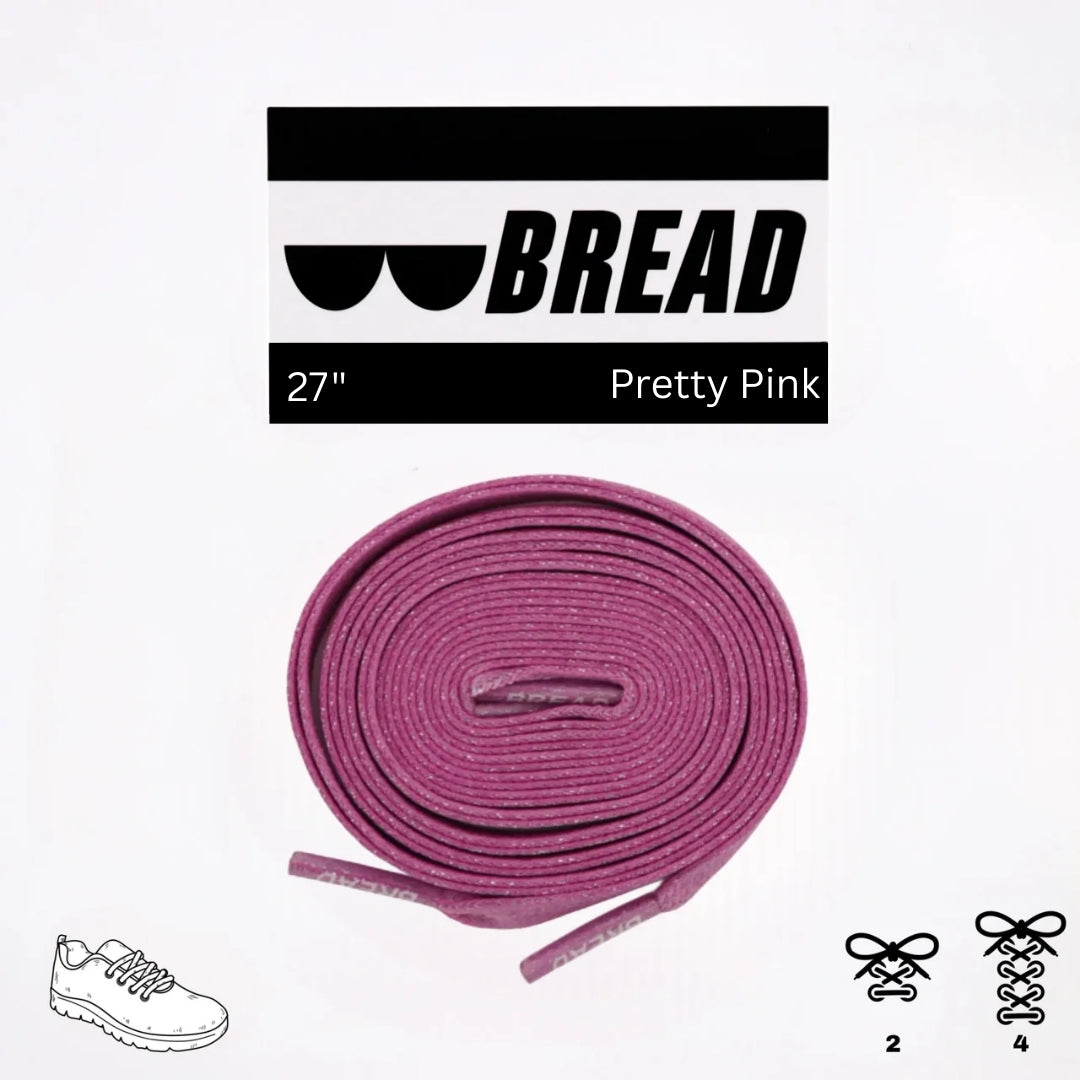 Bread Elastic Shoelace - Pretty Pink