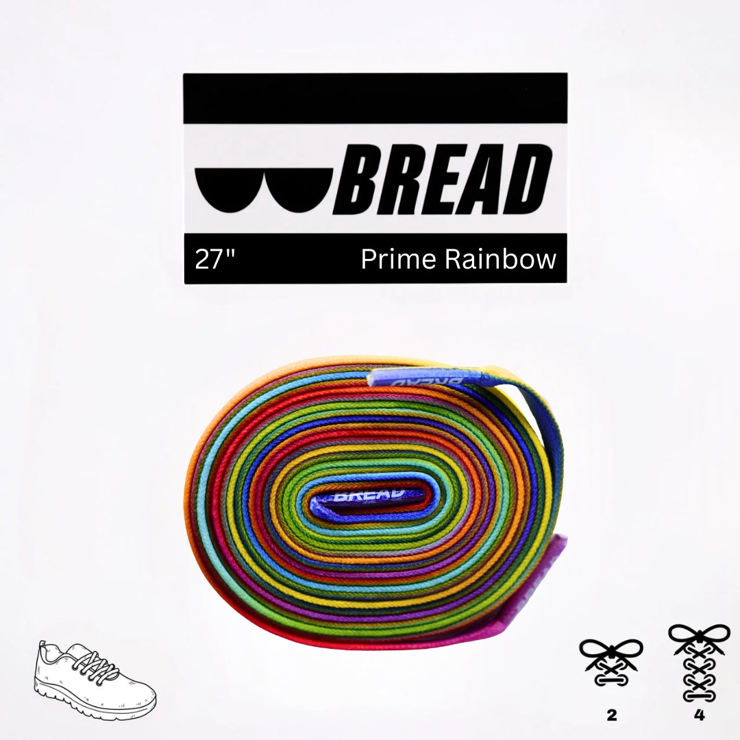 Bread Elastic Shoelace - Prime Rainbow