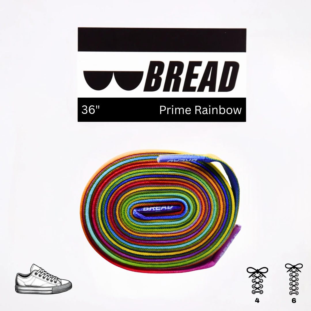 Bread Elastic Shoelace - Prime Rainbow - 36’’
