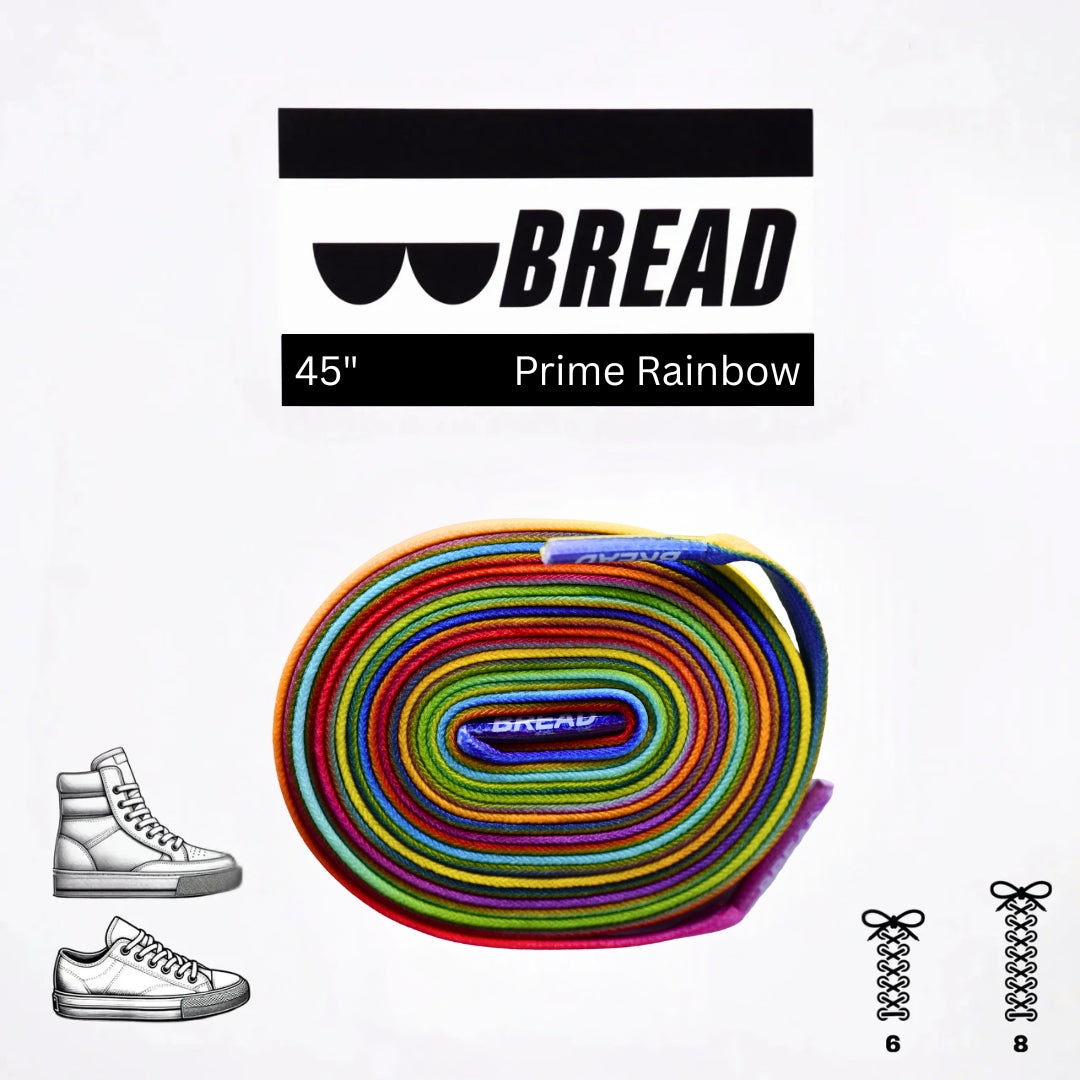 Bread Elastic Shoelace - Prime Rainbow - 45’’