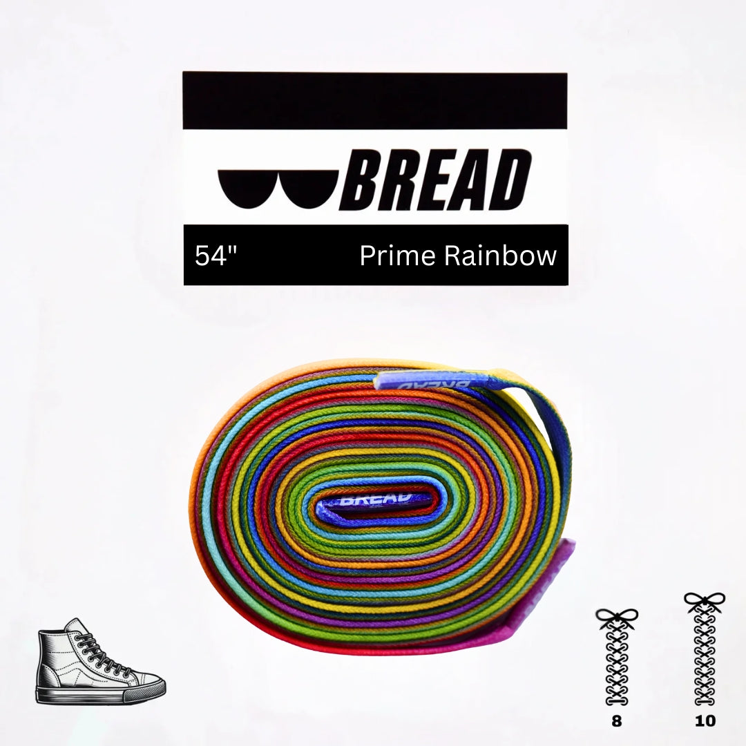 Bread Elastic Shoelace - Prime Rainbow - 54’’