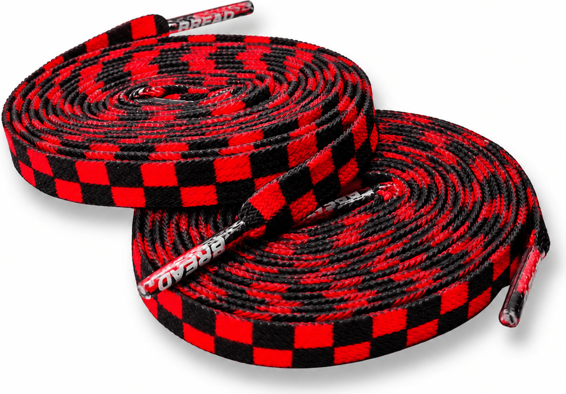 Bread Elastic Shoelace - Red Checkered