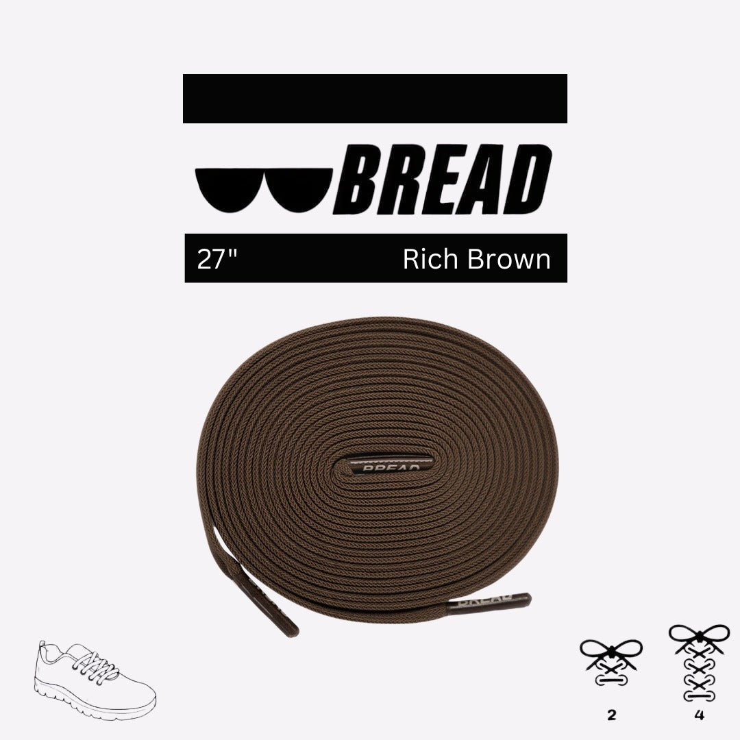 Bread Elastic Shoelace - Rich Brown