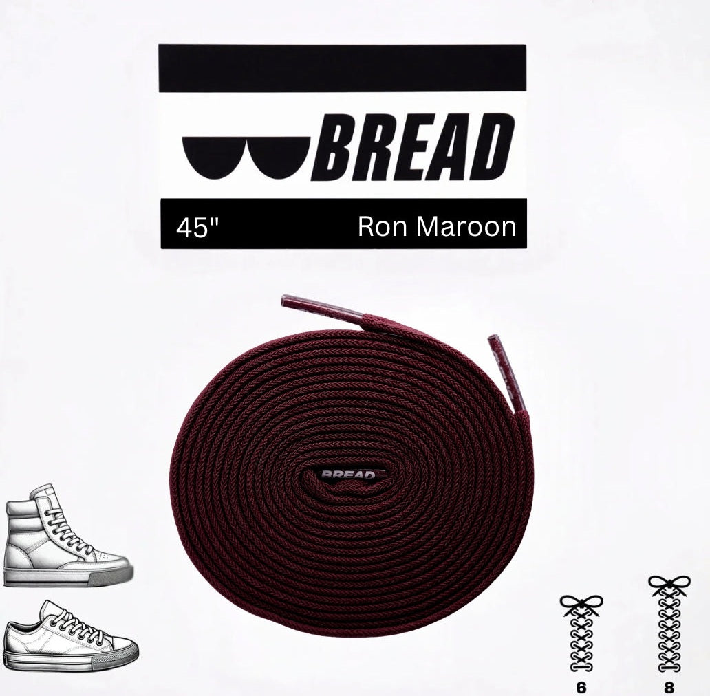Bread Elastic Shoelace - Ron Maroon - 45’’