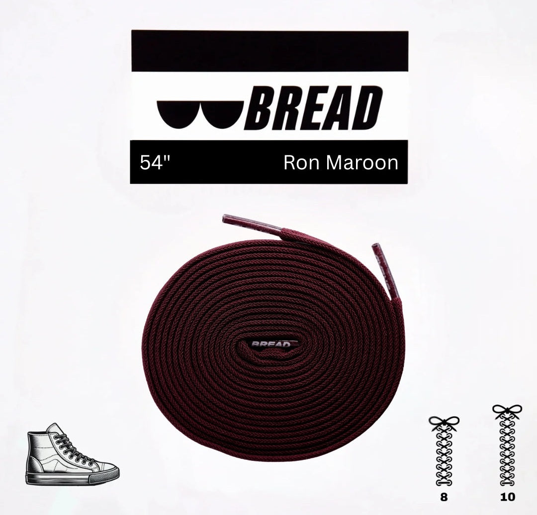 Bread Elastic Shoelace - Ron Maroon - 54’’