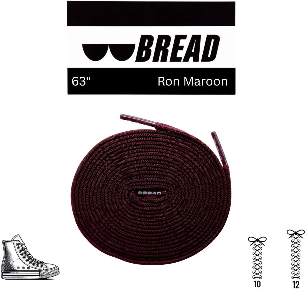 Bread Elastic Shoelace - Ron Maroon - 63’’