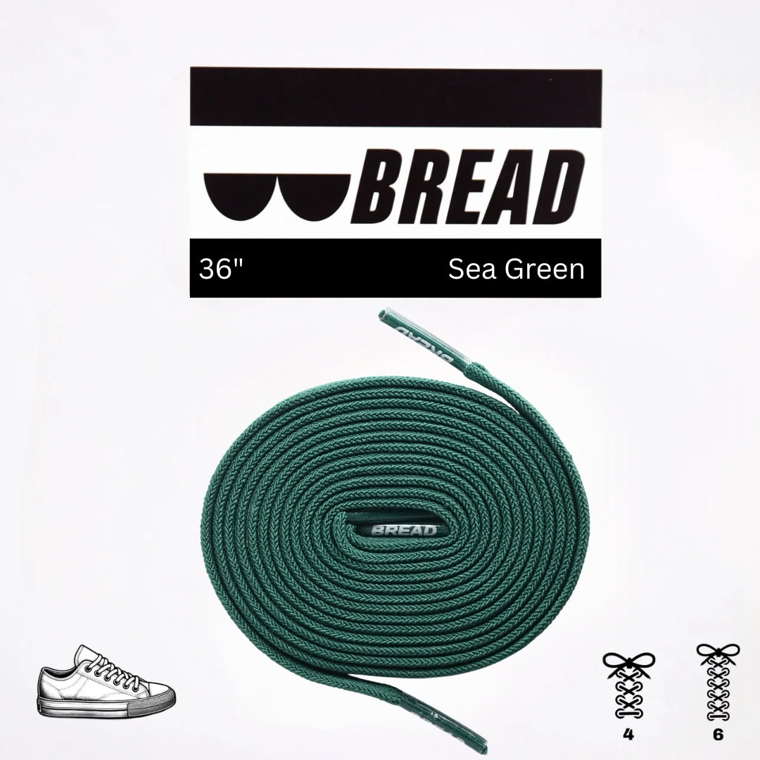 Bread Elastic Shoelace - Sea Green - 36’’