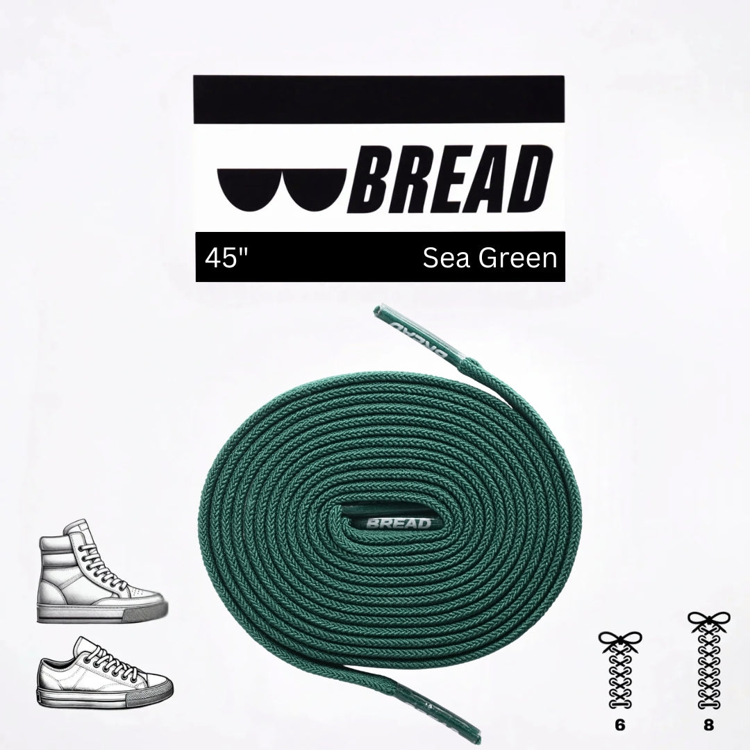 Bread Elastic Shoelace - Sea Green - 45’’