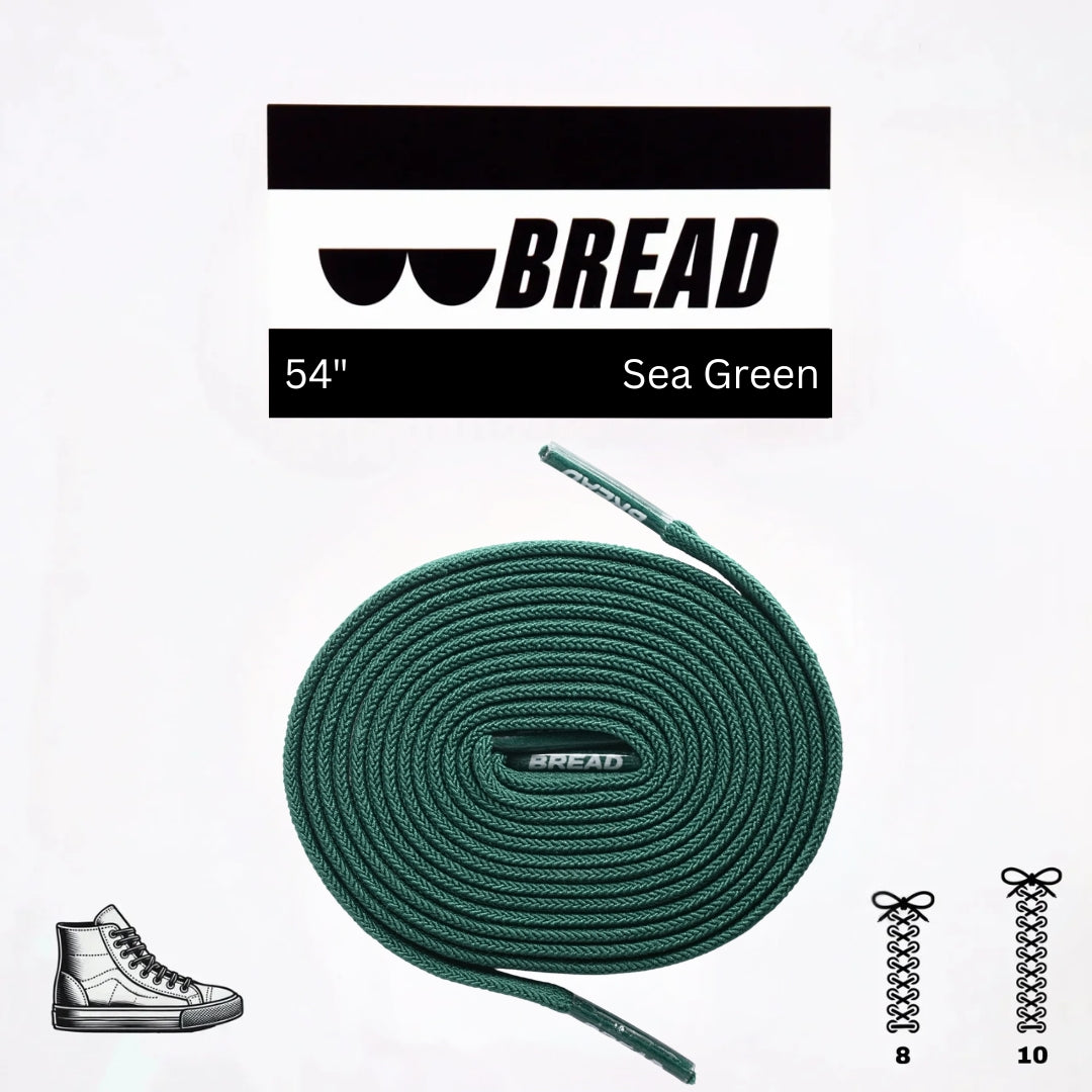 Bread Elastic Shoelace - Sea Green - 54’’