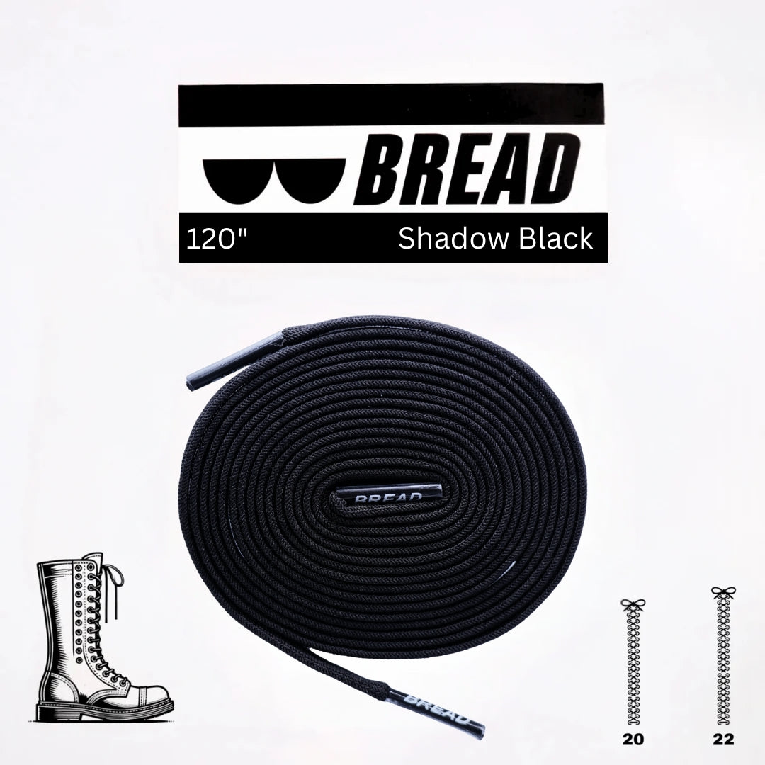 Bread Elastic Shoelace - Shadow Black - 120’’