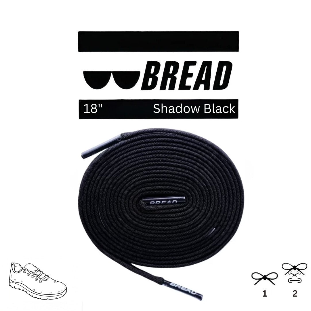 Bread Elastic Shoelace - Shadow Black