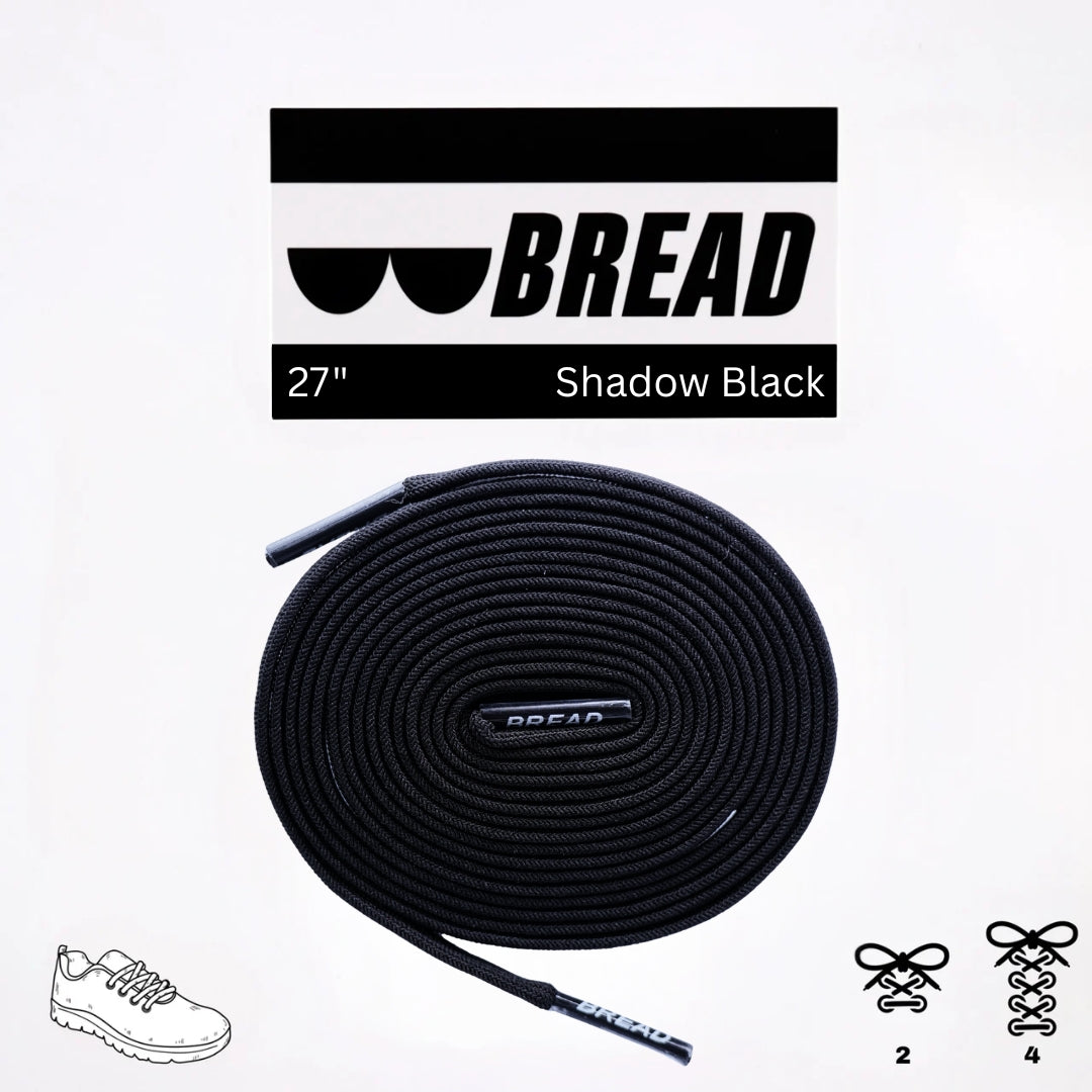 Bread Elastic Shoelace - Shadow Black - 27’’