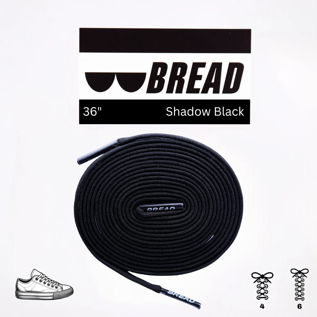 Bread Elastic Shoelace - Shadow Black - 36’’