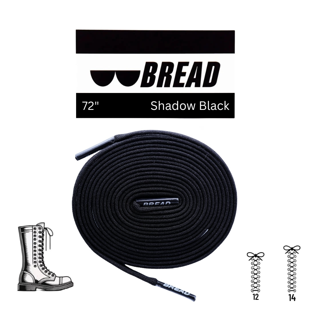 Bread Elastic Shoelace - Shadow Black - 72’’