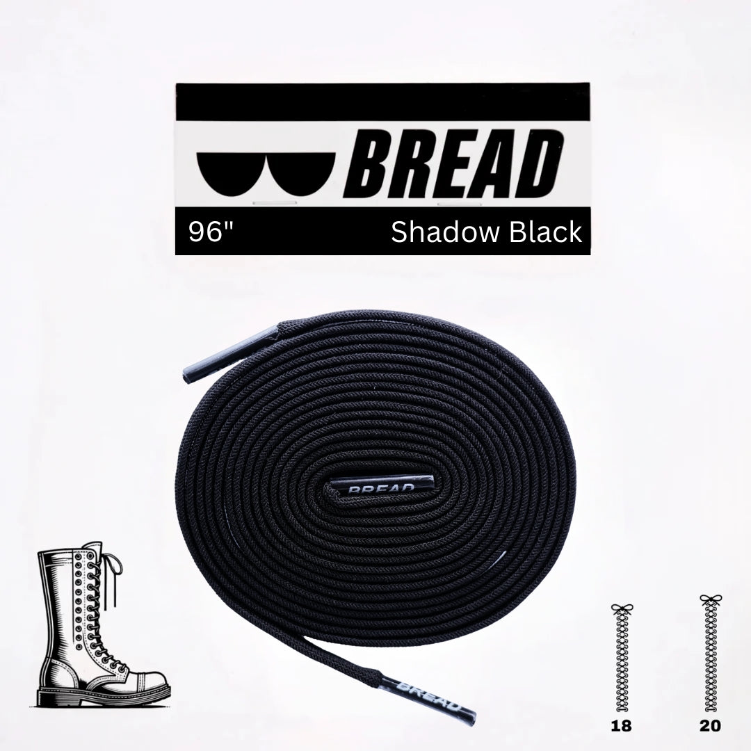 Bread Elastic Shoelace - Shadow Black - 96’’