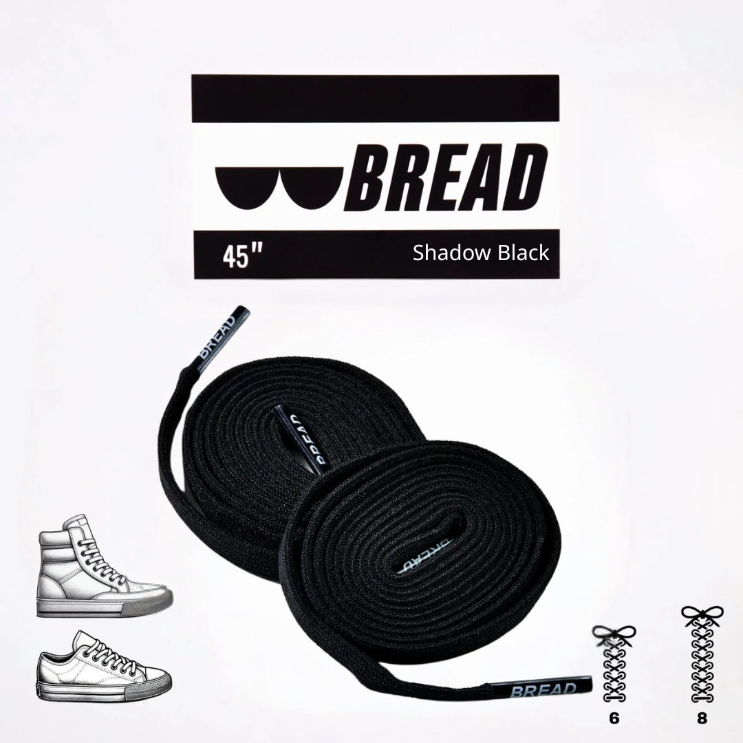 Bread Elastic Shoelace - Shadow Black
