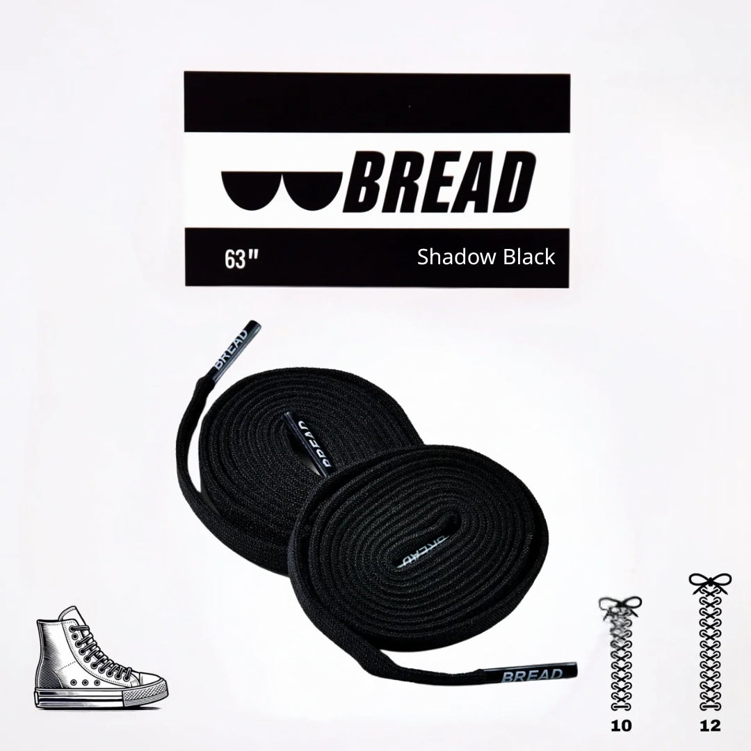 Bread Elastic Shoelace - Shadow Black