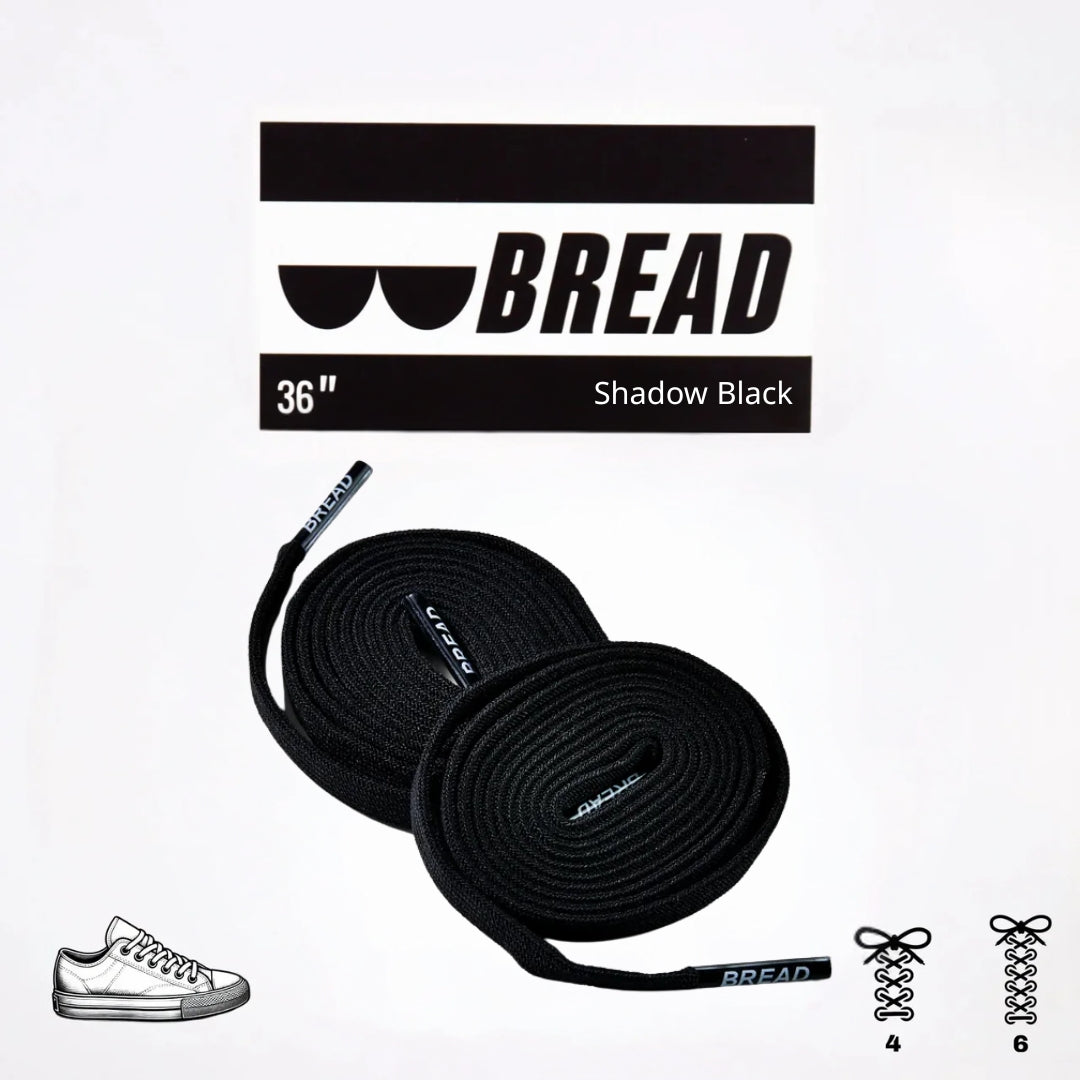 Bread Elastic Shoelace - Shadow Black