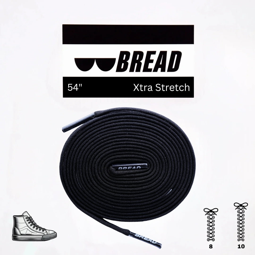 Bread Elastic Shoelace - Shadow Black