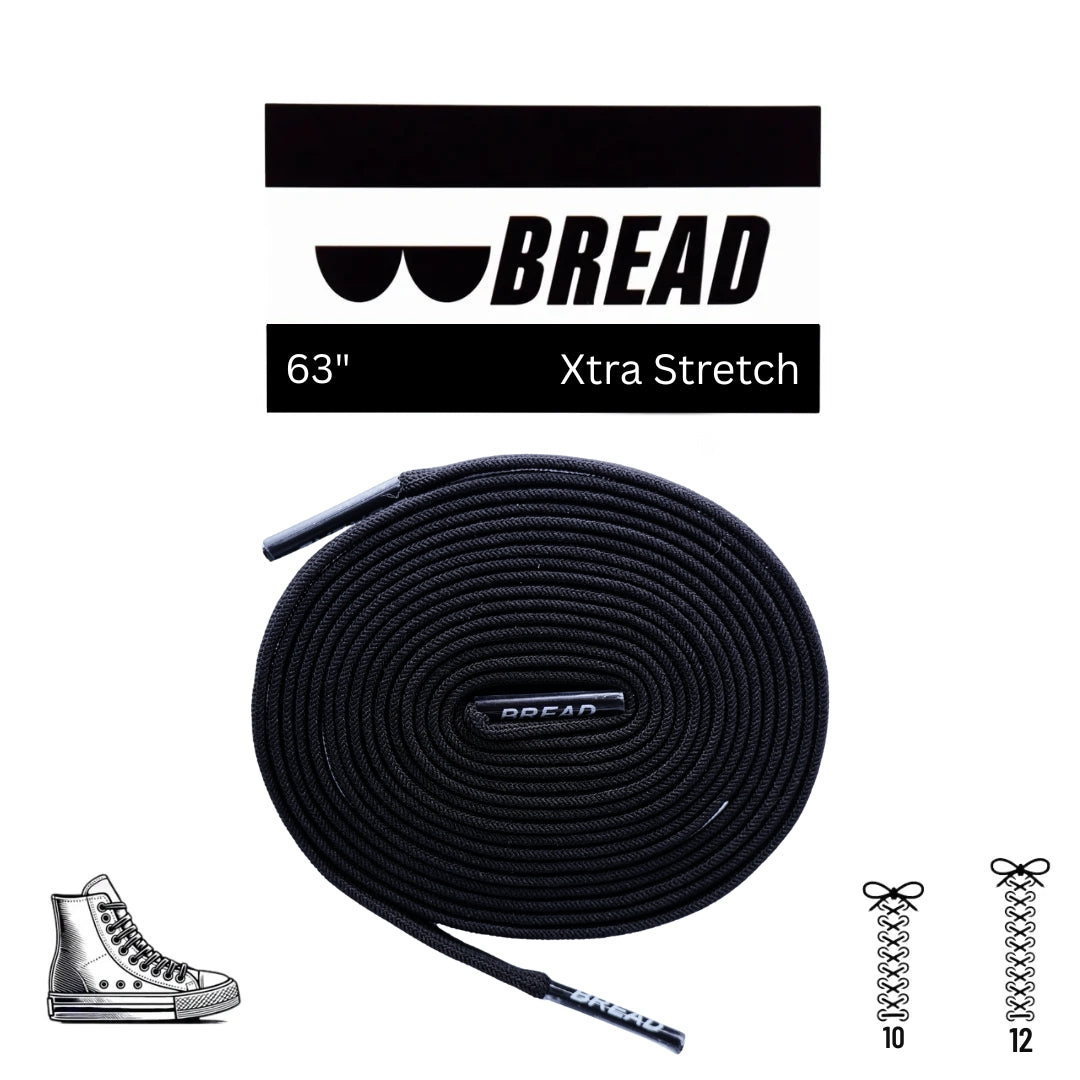 Bread Elastic Shoelace - Shadow Black