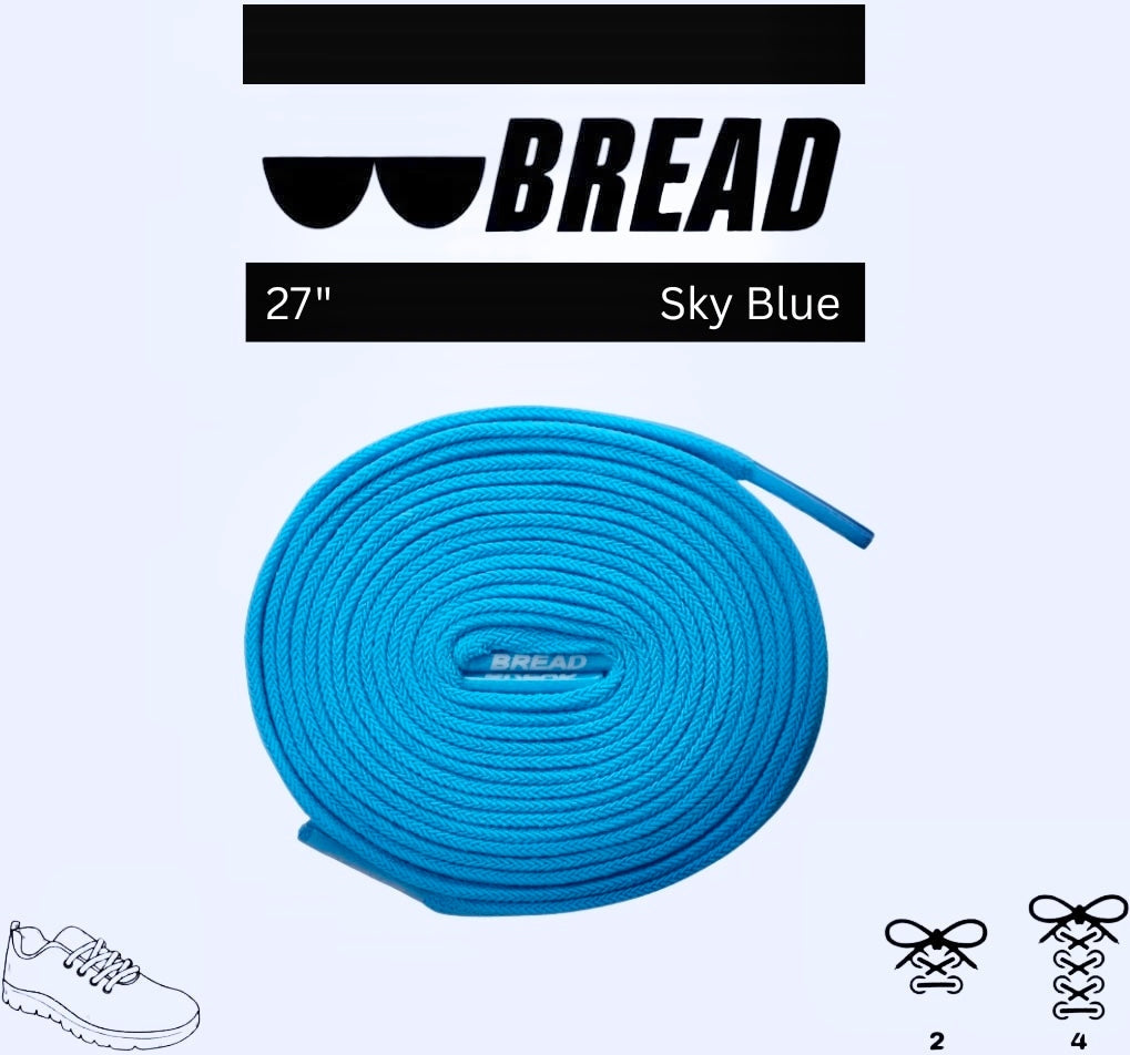 Bread Elastic Shoelace - Sky Blue