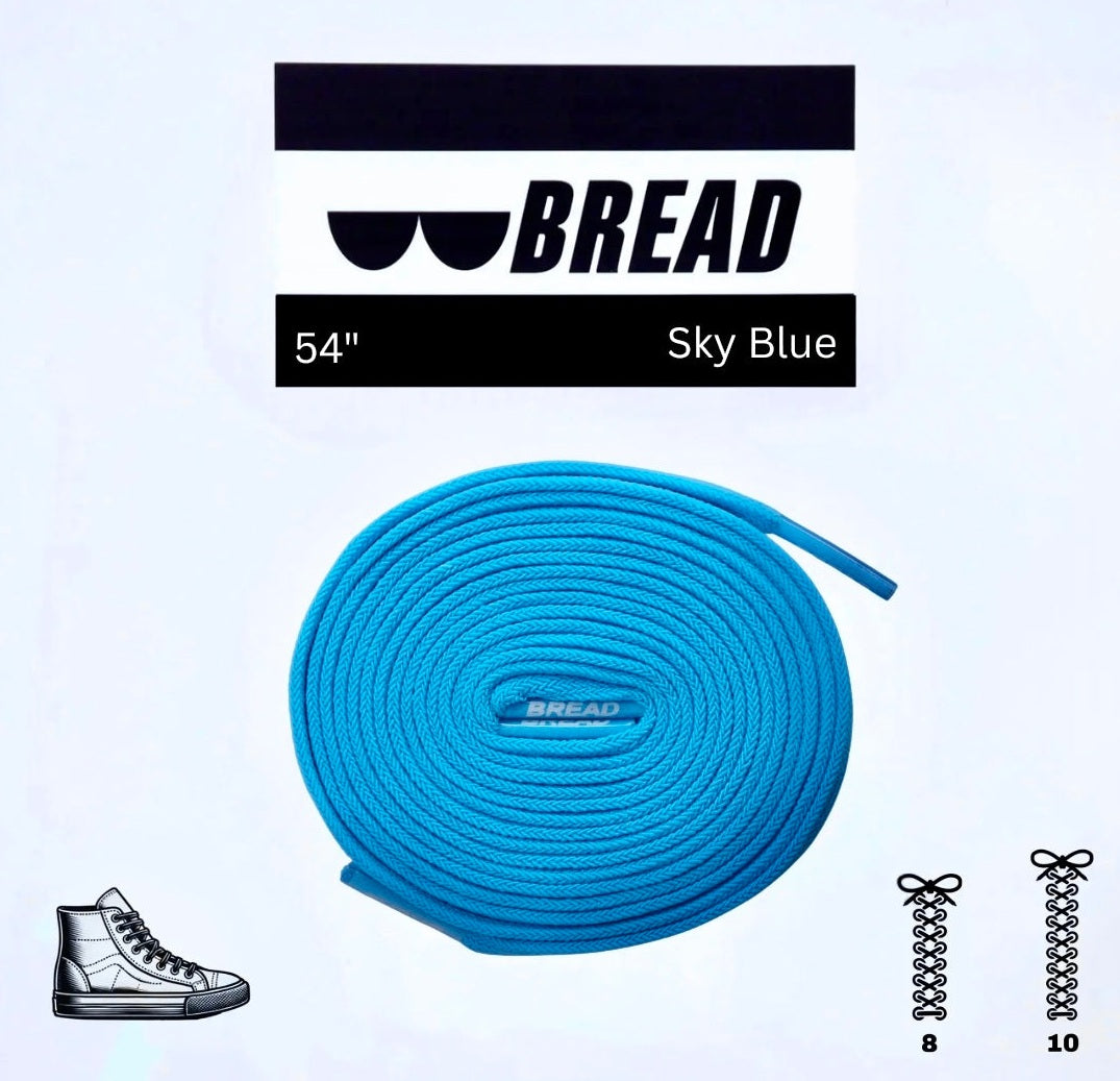 Bread Elastic Shoelace - Sky Blue - 54’’