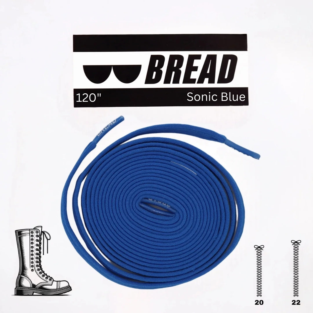Bread Elastic Shoelace - Sonic Blue - 120’’