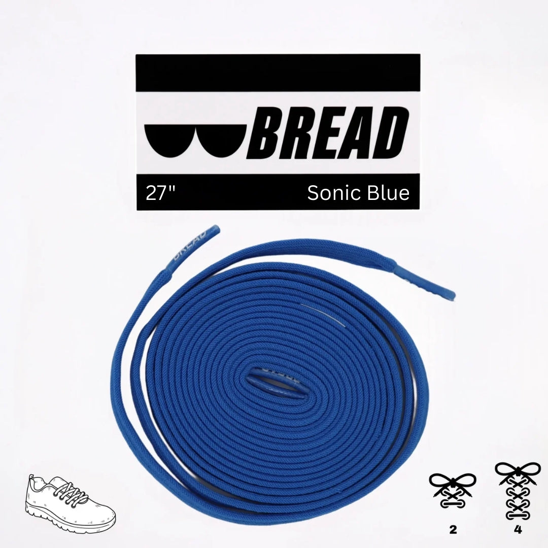 Bread Elastic Shoelace - Sonic Blue - 27’’