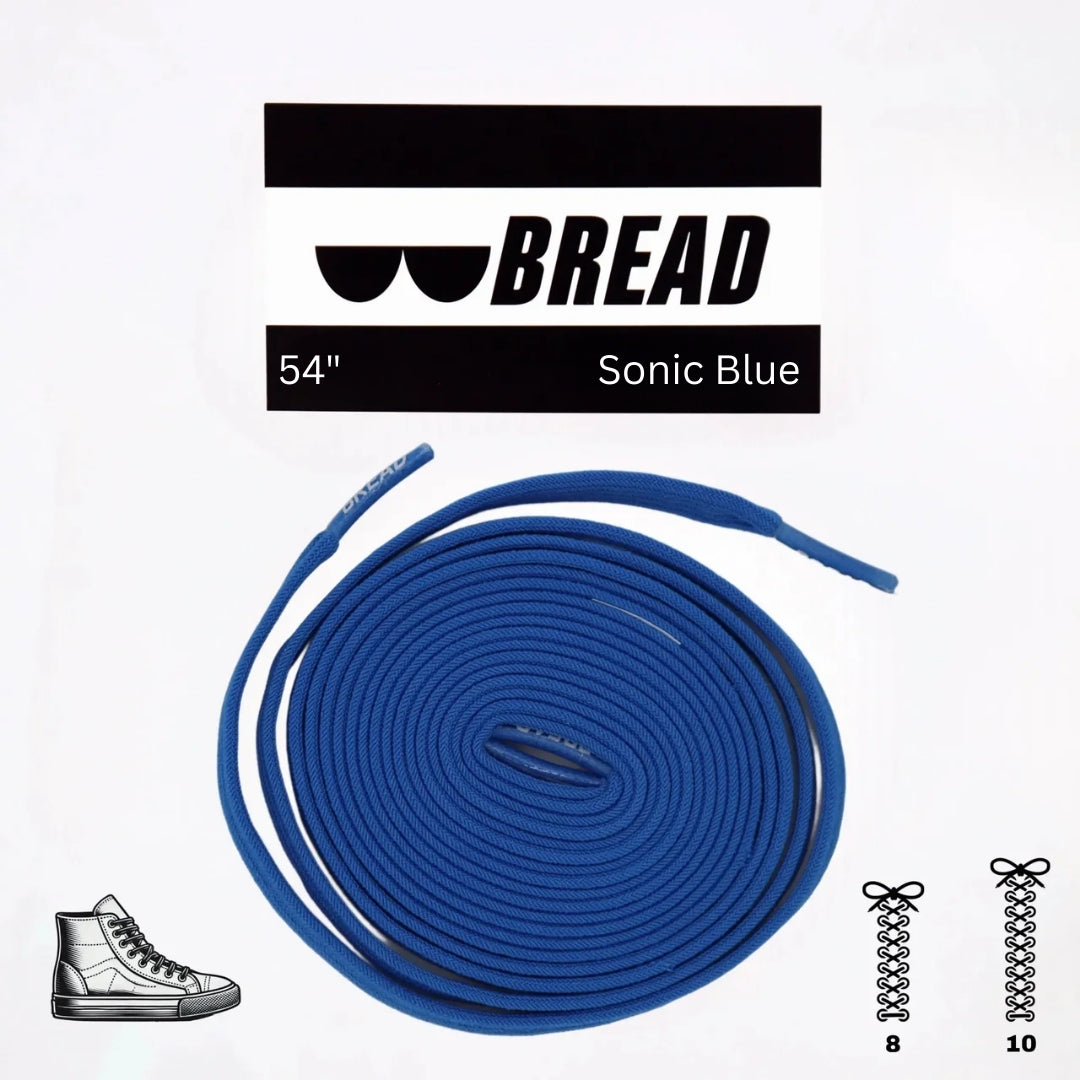 Bread Elastic Shoelace - Sonic Blue - 54’’