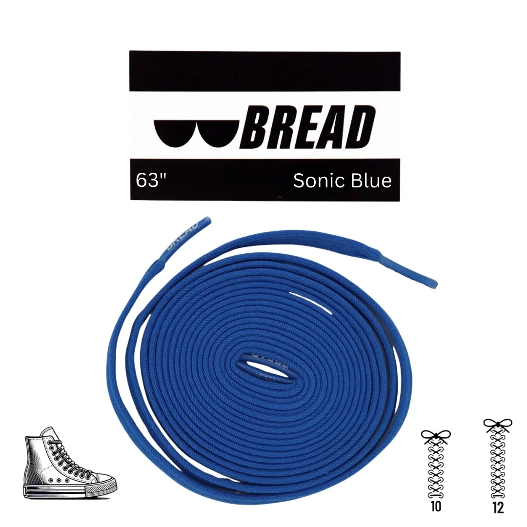 Bread Elastic Shoelace - Sonic Blue - 63’’