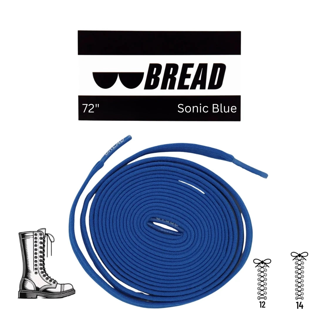 Bread Elastic Shoelace - Sonic Blue - 72’’