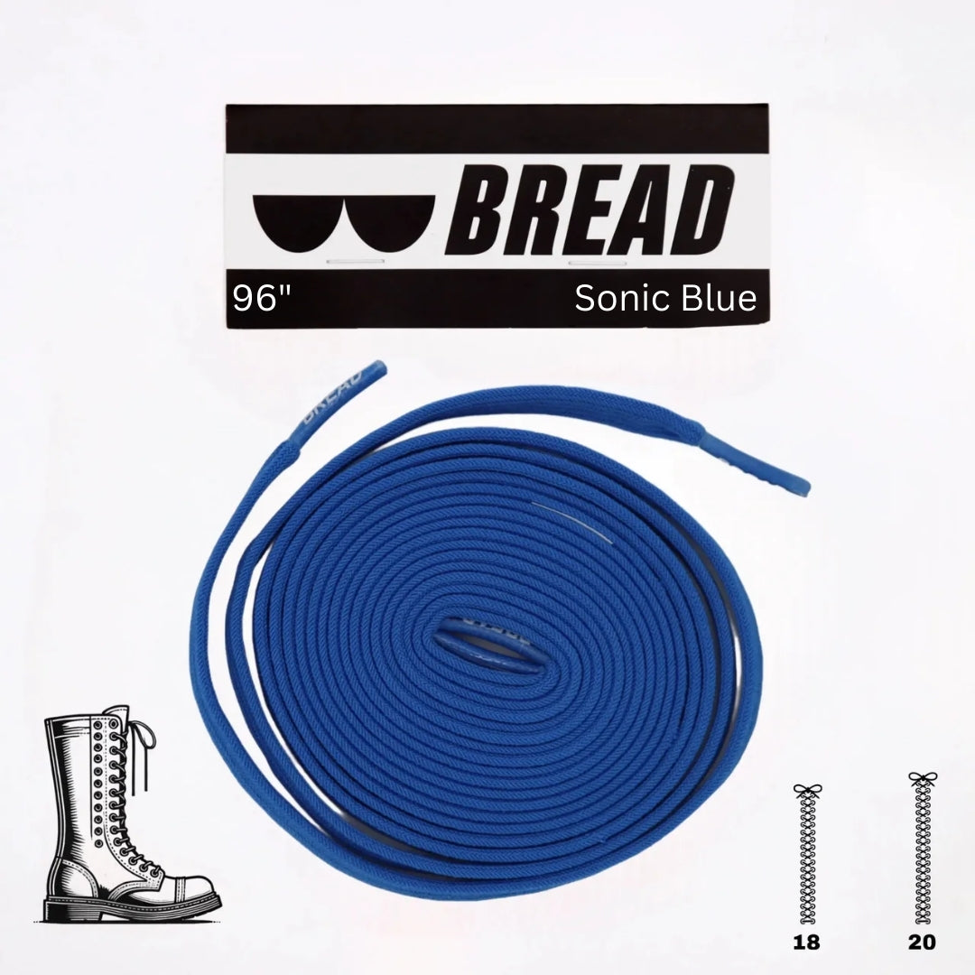 Bread Elastic Shoelace - Sonic Blue - 96’’