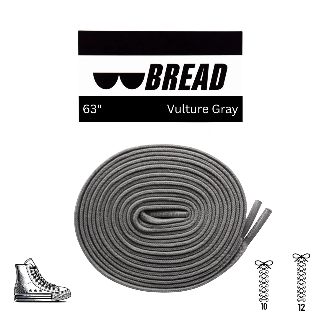 Bread Elastic Shoelace - Vulture Gray - 63’’
