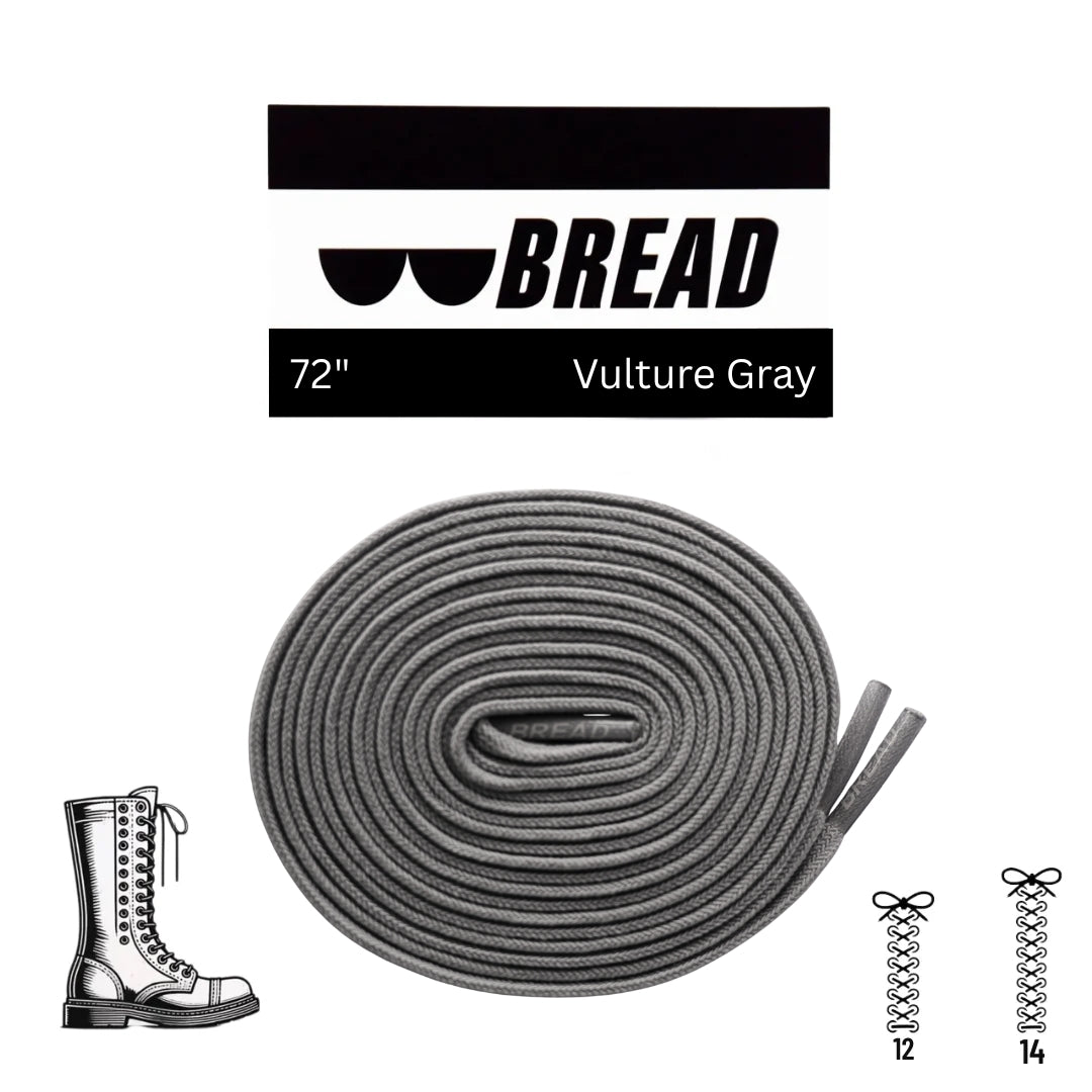 Bread Elastic Shoelace - Vulture Gray - 72’’