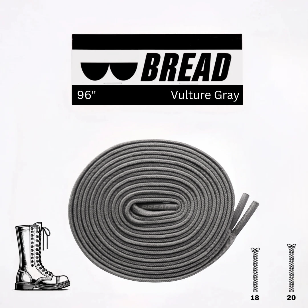 Bread Elastic Shoelace - Vulture Gray - 96’’