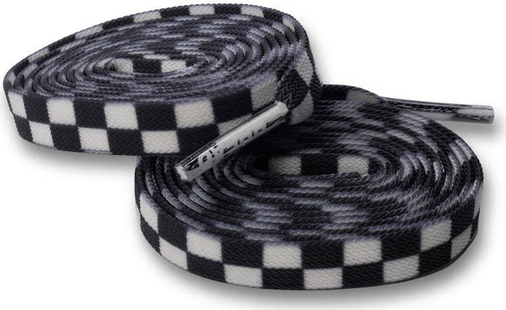 Bread Elastic Shoelace - White Checkered