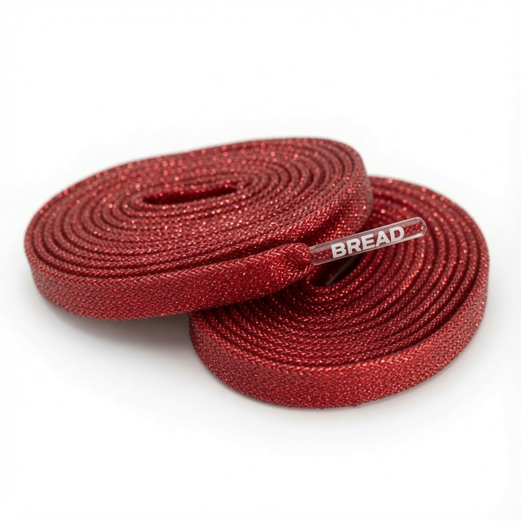 Bread Sparkly Flat Laces